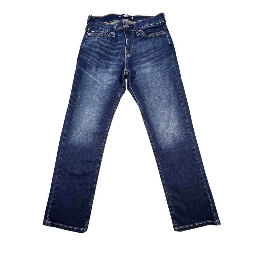 Hollister Dark Wash Epic Flex Slim Straight Jeans Mens 26x28